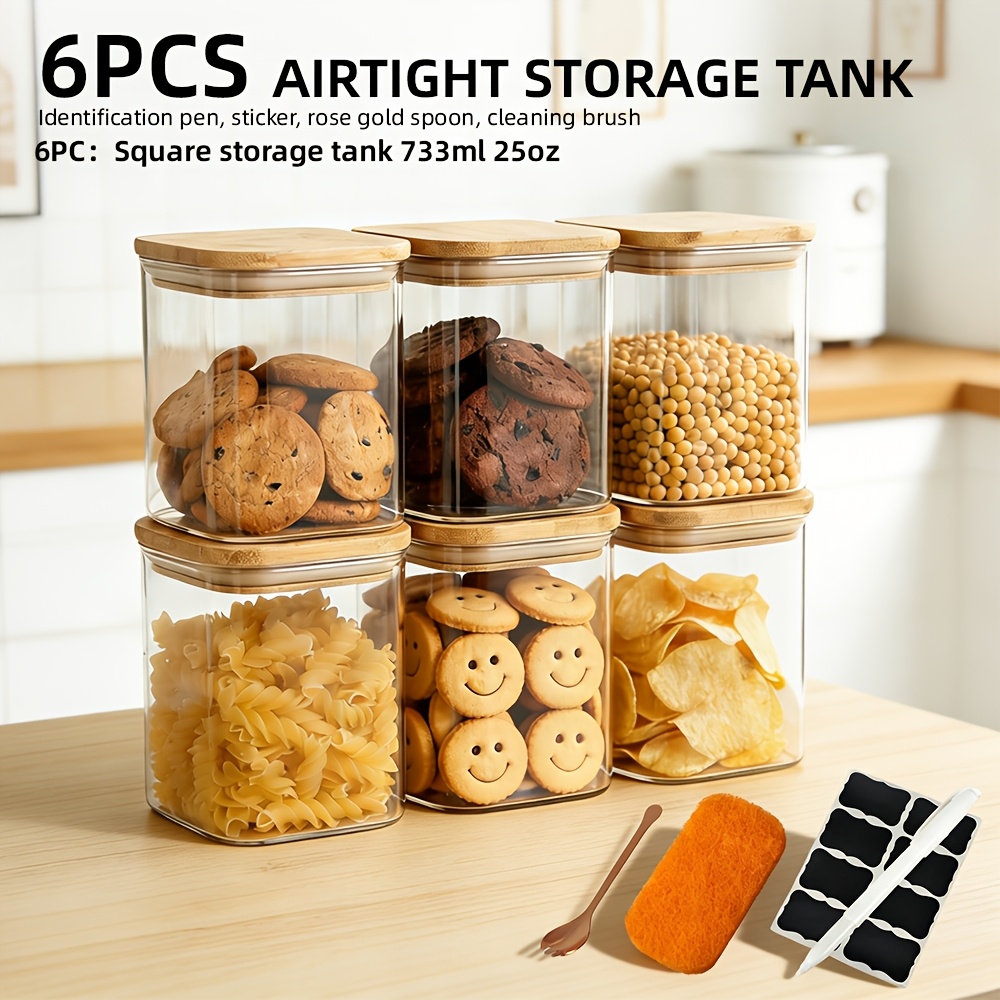 Coffee Equipment Gift Set - 6/9pcs Set of Glass Storage Jars,