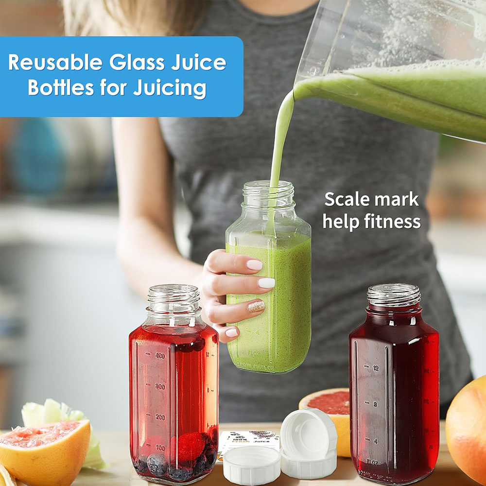 Glass Juice Bottles with Lids, - Bean Hopper Lid incelemesi ve fiyatı