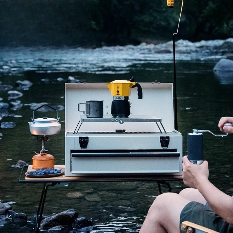 Camping coffee box, mocha pot, - Coffee Equipment Gift Set incelemesi ve fiyatı