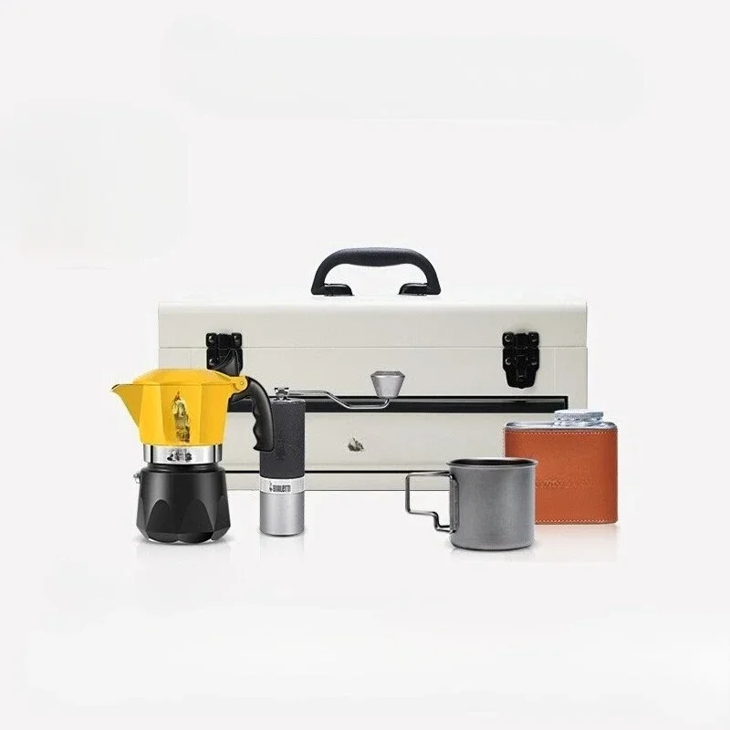 Camping Coffee Box Mocha Pot O - Coffee Equipment Gift Set incelemesi ve fiyatı