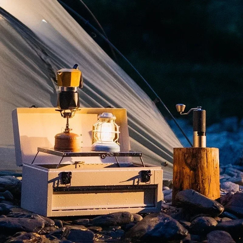 Camping Coffee Box Mocha Pot O - Coffee Equipment Gift Set incelemesi ve fiyatı
