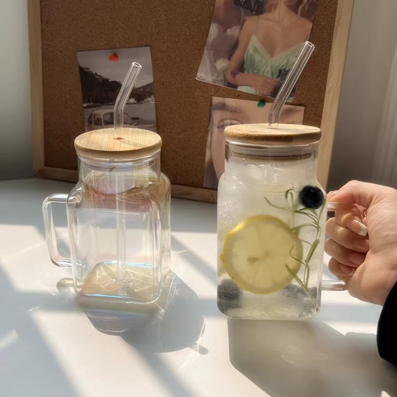 Glass Mason Jar with Straw Cup - Bean Hopper Lid incelemesi ve fiyatı