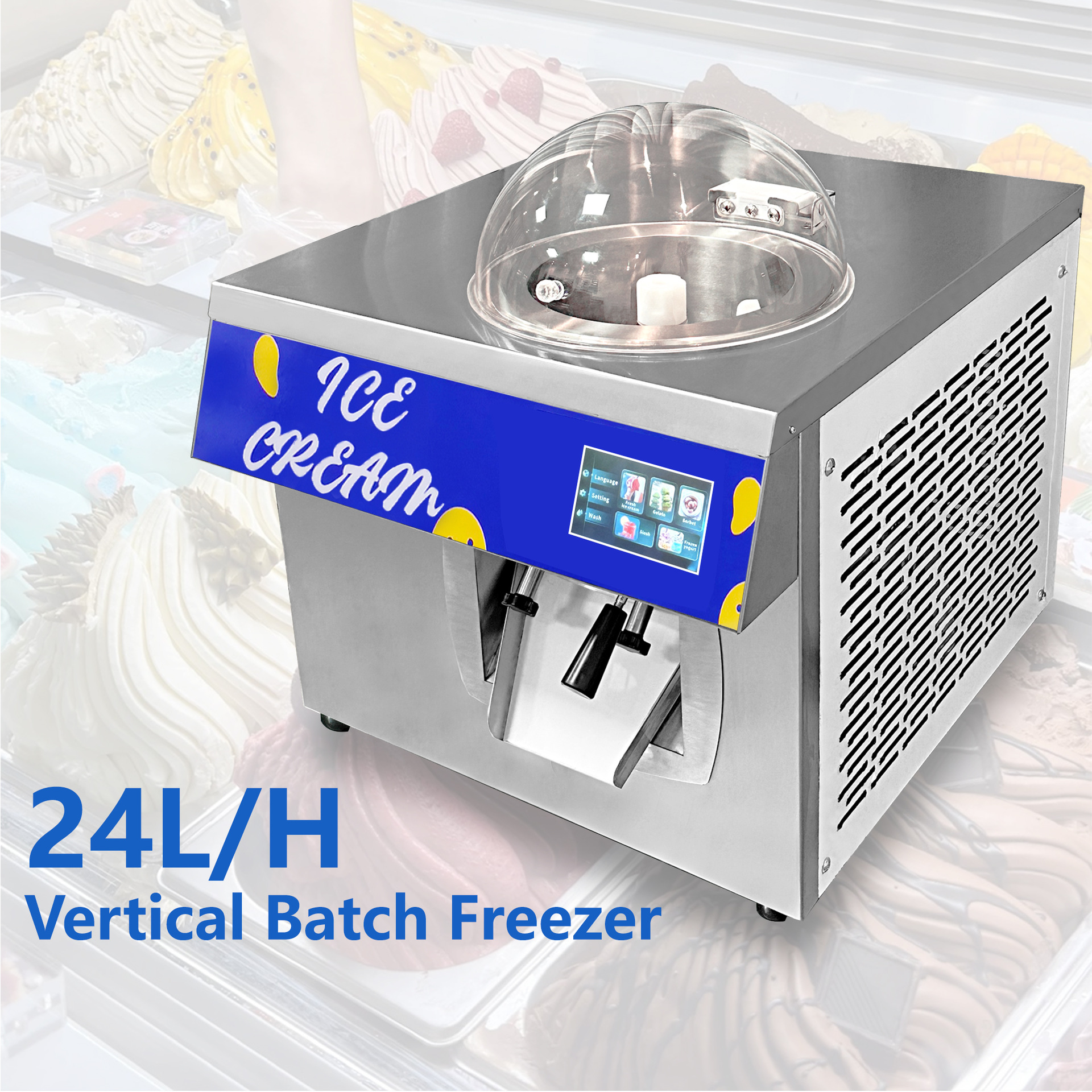 24L/H Ice Cream Machine, Coffe - Equipment Of Coffee Machine incelemesi ve fiyatı