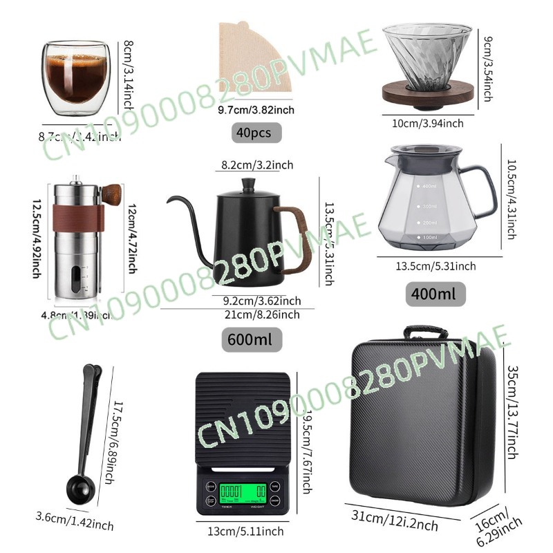 Hand pour-over coffee set outd - Coffee Equipment Gift Set incelemesi ve fiyatı