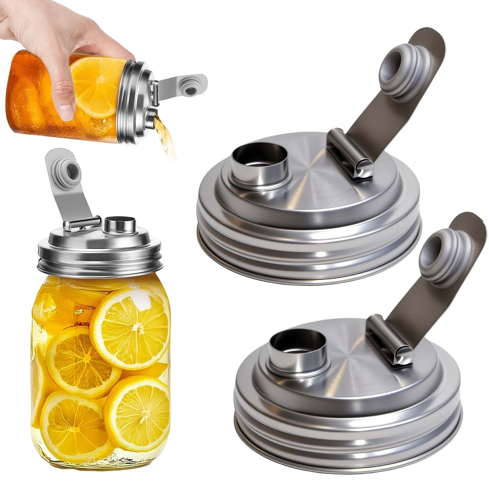 1/2Pack Wide Mouth Mason Jar S - Bean Hopper Lid incelemesi ve fiyatı