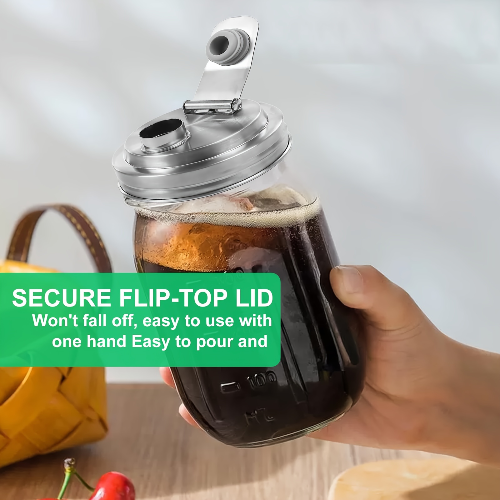 1/2Pack Wide Mouth Mason Jar S - Bean Hopper Lid incelemesi ve fiyatı
