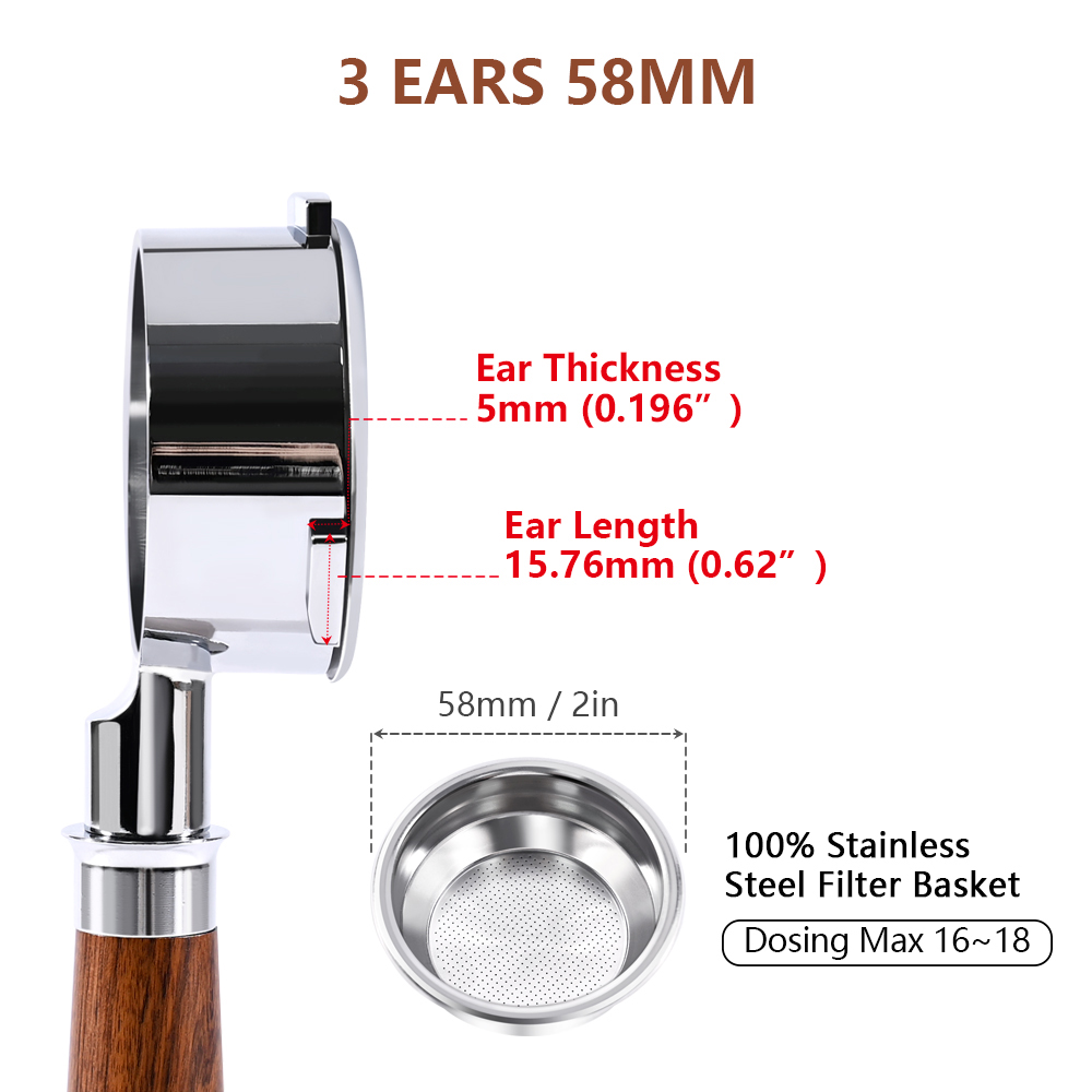 58mm 3-ears For Hibrew h10a/h7 - Portafilter 58Mm incelemesi ve fiyatı