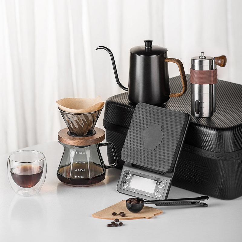 Hand brewed coffee set Outdoor - Coffee Equipment Gift Set incelemesi ve fiyatı