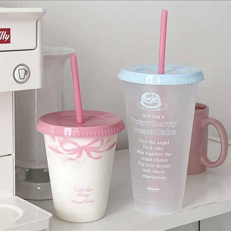 Kawaii Water Cup With Lid Stra - Coffee Equipment Eu incelemesi ve fiyatı