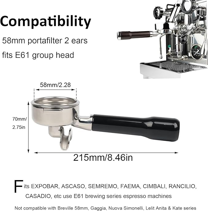 58mm E61 Portafilter Double Sp - Portafilter 58Mm incelemesi ve fiyatı
