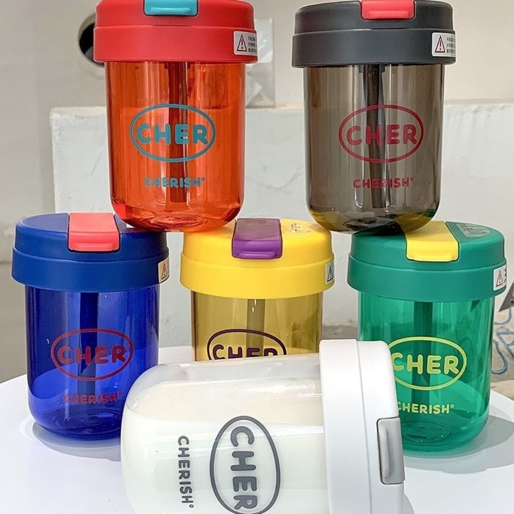 Cartoon 300mL Straw Cup Plasti - Coffee Equipment Eu incelemesi ve fiyatı