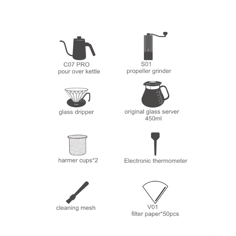 Luxury Coffee Shop Brewing Cof - Coffee Equipment Gift Set incelemesi ve fiyatı